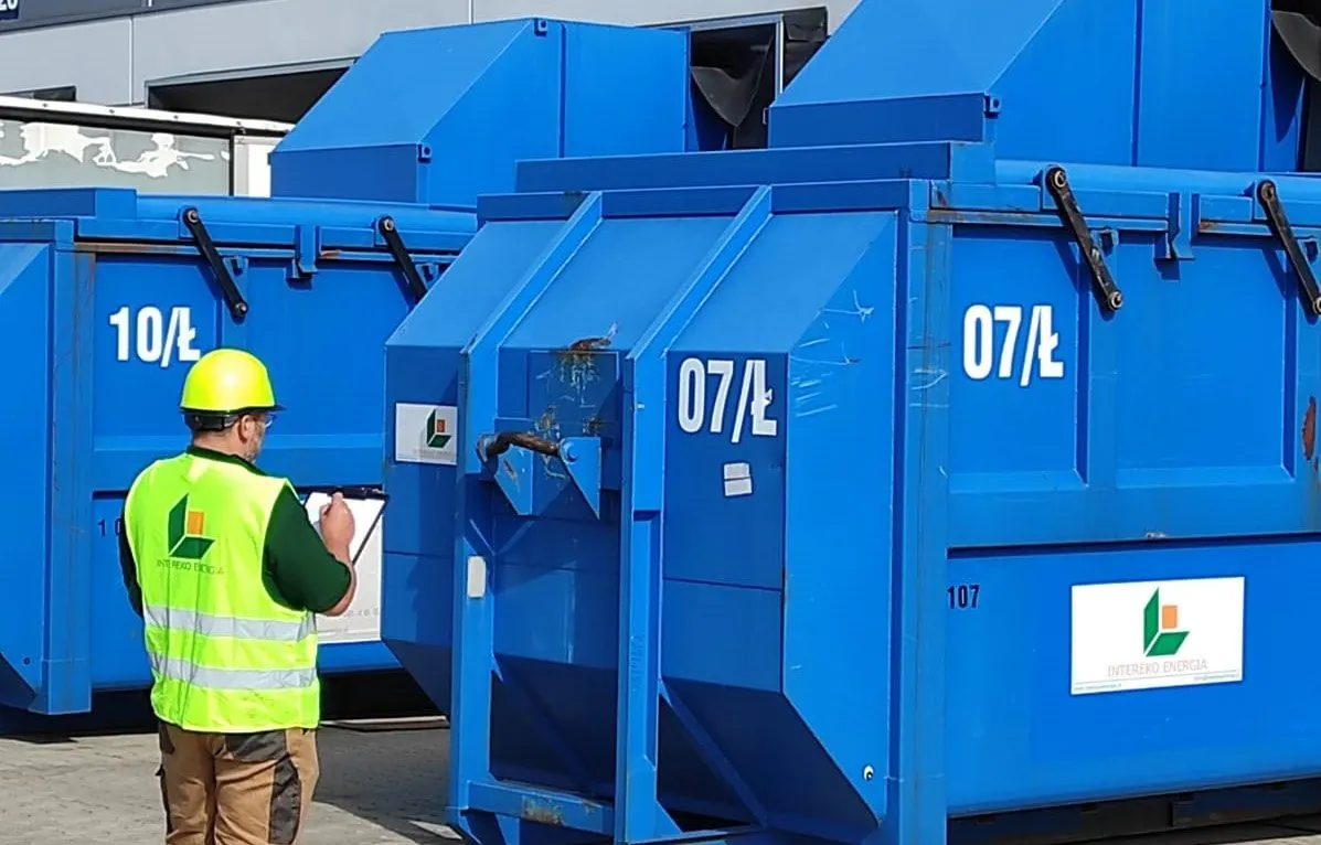 Field inspection of industrial waste containers